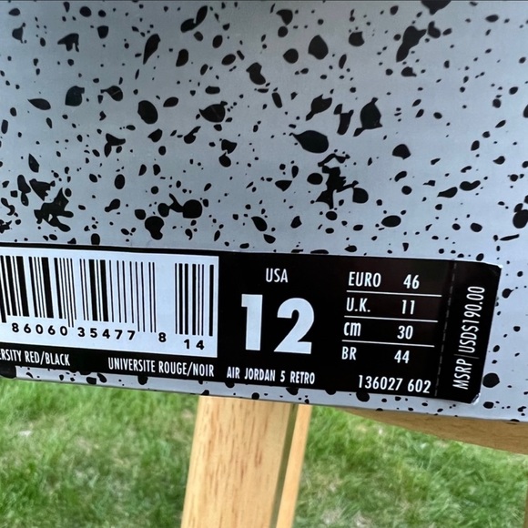 Jordan 5 Red Suede - Size 12 - Picture 6 of 8